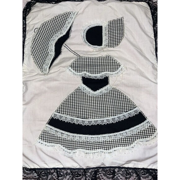 Vintage Sunbonnet Sue Pillow Cover Handmade Cottage Core Grannycore  Country Xl - Picture 2 of 3